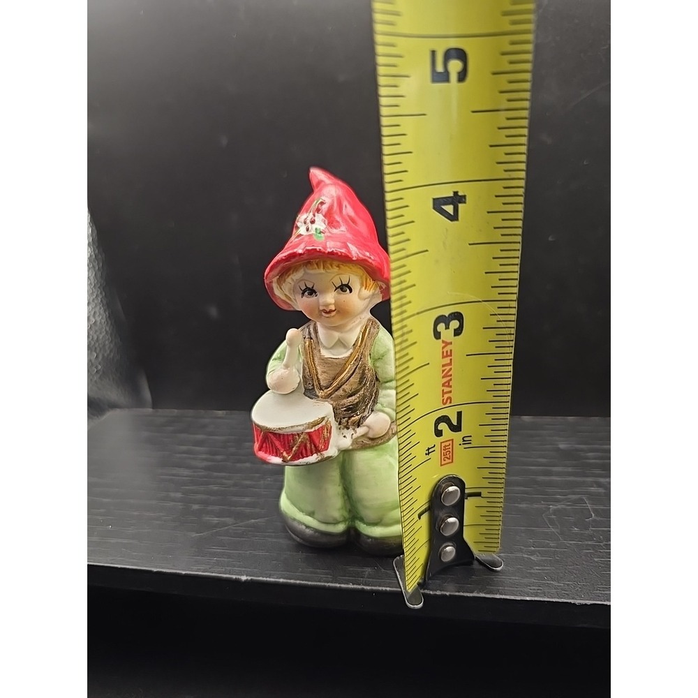 Vintage Christmas Boy Ceramic Figurine Bell With Drum and Lamb 1980 - Picture 6 of 6